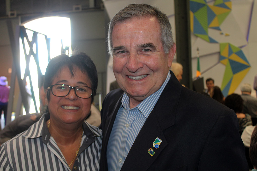 Cristina Fritsch, da Abav-RJ e José Carlos Sá