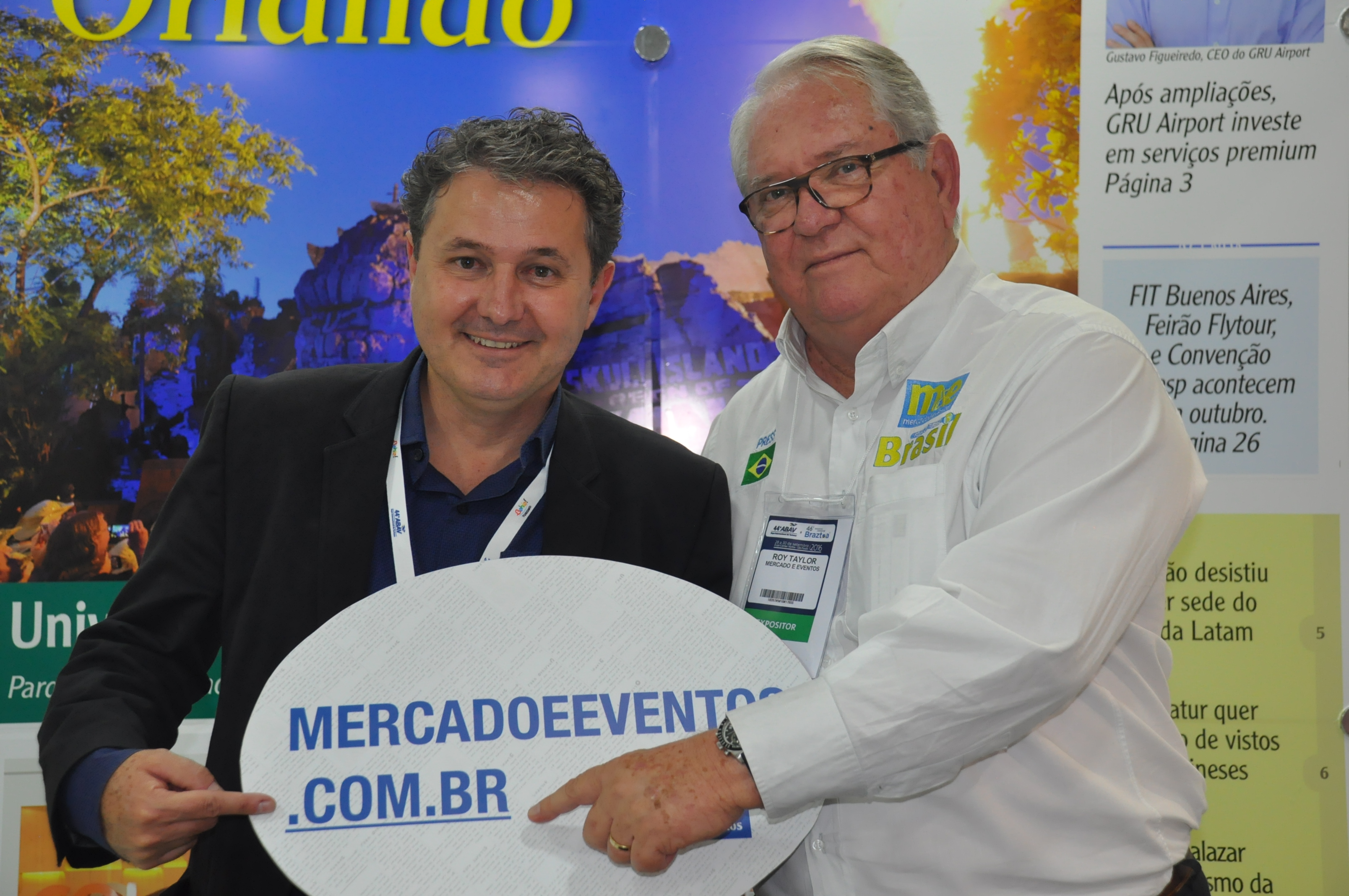 Marcelo Osti, da CVC, e Roy Taylor, do M&E