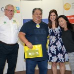 Gilson Teauya e Simone Cristina Kazuama, da Eagle Viagens. Gilson ganhou o prêmio de St. Pete