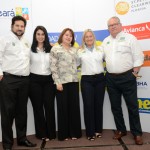 Vitor Bauab, Luciana Fernandes, do M&E, Denise Ferrari, da FBHA, Rosa MAsgrau e Roy Taylor, do M&E