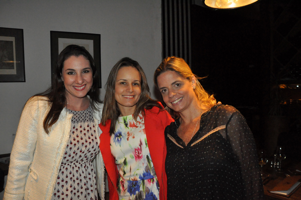 Daniela Coelho, da Atout France, Cristiana Sampaio, do Rio Travel, e Liliana Biolchini, da Travel Place