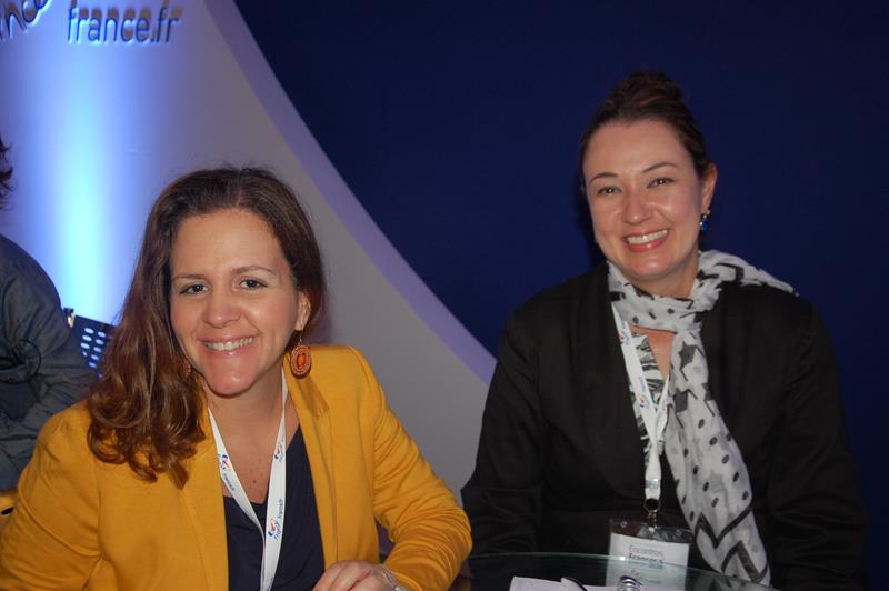 Danielle Coltro, da Coltro, e Cristiane Vento, da Rail Europe