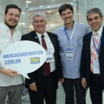 Depret, da Nova Operadora, Marcelo Matera, conselheiro fiscal da Abav Nacional, Andre Luiz, da Nova Operadora, e Fernando Santos, presidente da Aviesp