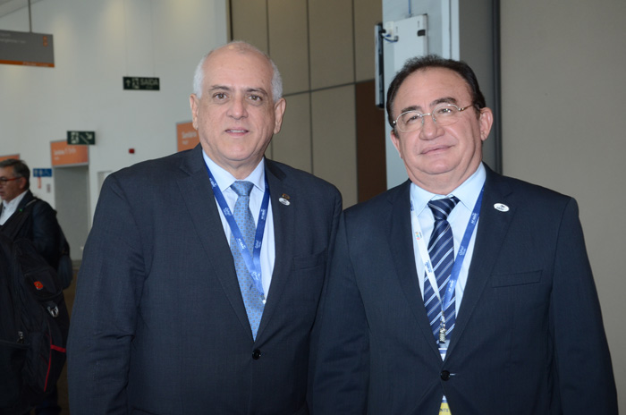 Dilson Fonseca e Manuel Linhares, da ABIH Nacional