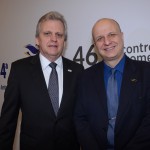 Edmar Bull, presidente da Abav Nacional, com Laércio Benko, secretário de Turismo de São Paulo