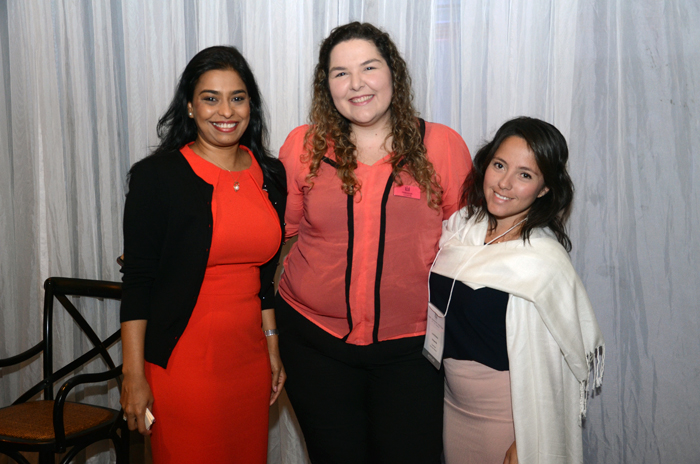 Edvena D'Souza, da Laucala Island, Fabiana Costa, da The Leading Hotels, e Lina Moreno, da Tortuga Bay