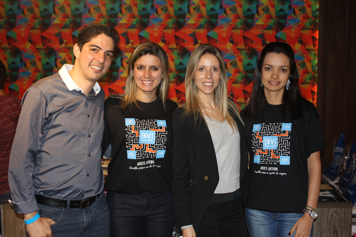 Elcio Cattin, Thais Medina, Noah Britto e Thaise Salzgeber, da Trend Elcio Cattin, Thais Medina, Noah Britto e Thaise Salzgeber, da Trend