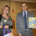 Elisabeth Natotschiev, da Chiev Travel, e Luiz Fernando Mammana, da Mimitur Viagens