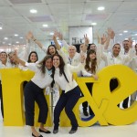 Equipe M&E com Gisele Lima, da Promo