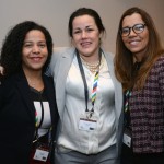 Flavia Máximo, da Queensberry, com Maristela Gomes e Renata Trindade, da Cinqtours