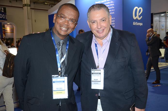 Flavio Andrade, do Holiday Inn, e Carlos Reginato, da Rio Samba e Carnaval