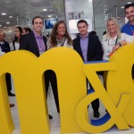 Francisco Recabarren, Igor Miranda, e Rudwarner Ribeiro da Latam, com Mari e Rosa Masgrau, do M&E