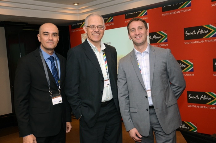 Franklin Gomes, Altamiro Medici e  Fabio Marasca, da South African Airways