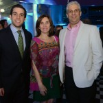 Frederico Gomes, da MG Travel, Liese Nóbrega, da Rhematur, e Marcelo Rolim, da Blue Viagens