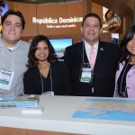 George Rodríguez,Paola Gómez, René Contreras, e Jarolin De La Cruz, da Republica Dominicana