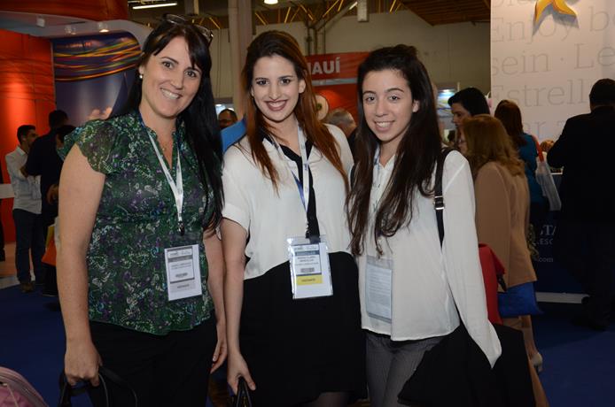 Gisele Abrahão, Maria Clara e Cleo Calil, da GVA