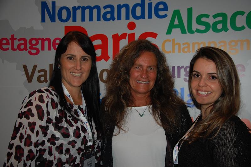 Gisele Abrahão, da GVA, Mari Masgrau, do M&E, e Mara Pessoa, de Mônaco