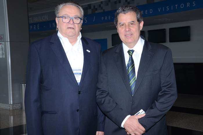 Goiaci Guimarães com Luiz Eduardo Falco, da CVC