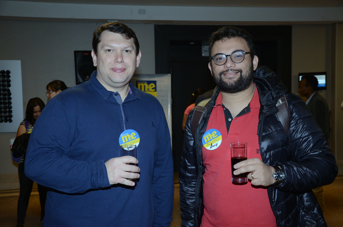Gustavo Bizutti, da Beriah Viagens, e Luiz Brito, da Oasis Viagens e Turismo Gustavo Bizutti, da Beriah Viagens, e Luiz Brito, da Oasis Viagens e Turismo
