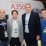 Heber Garrido, do Transamerica, Fabio Camargo, da LATAM, Marcelo Cohen, da Belvitur, e Antenor Soares, da LATAM
