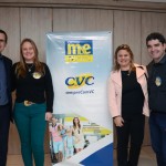 Jairo Bratkowski, da CVC, Ariani Rodrigues, da Ariani Viagens, Fernanda Morsch, da CVC, e Ricardo Meirelles, da Ariani Viagens