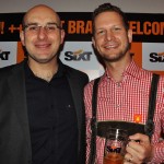 Jamyl Jarrus, da Movida, com Jan König, da Sixt Brazil