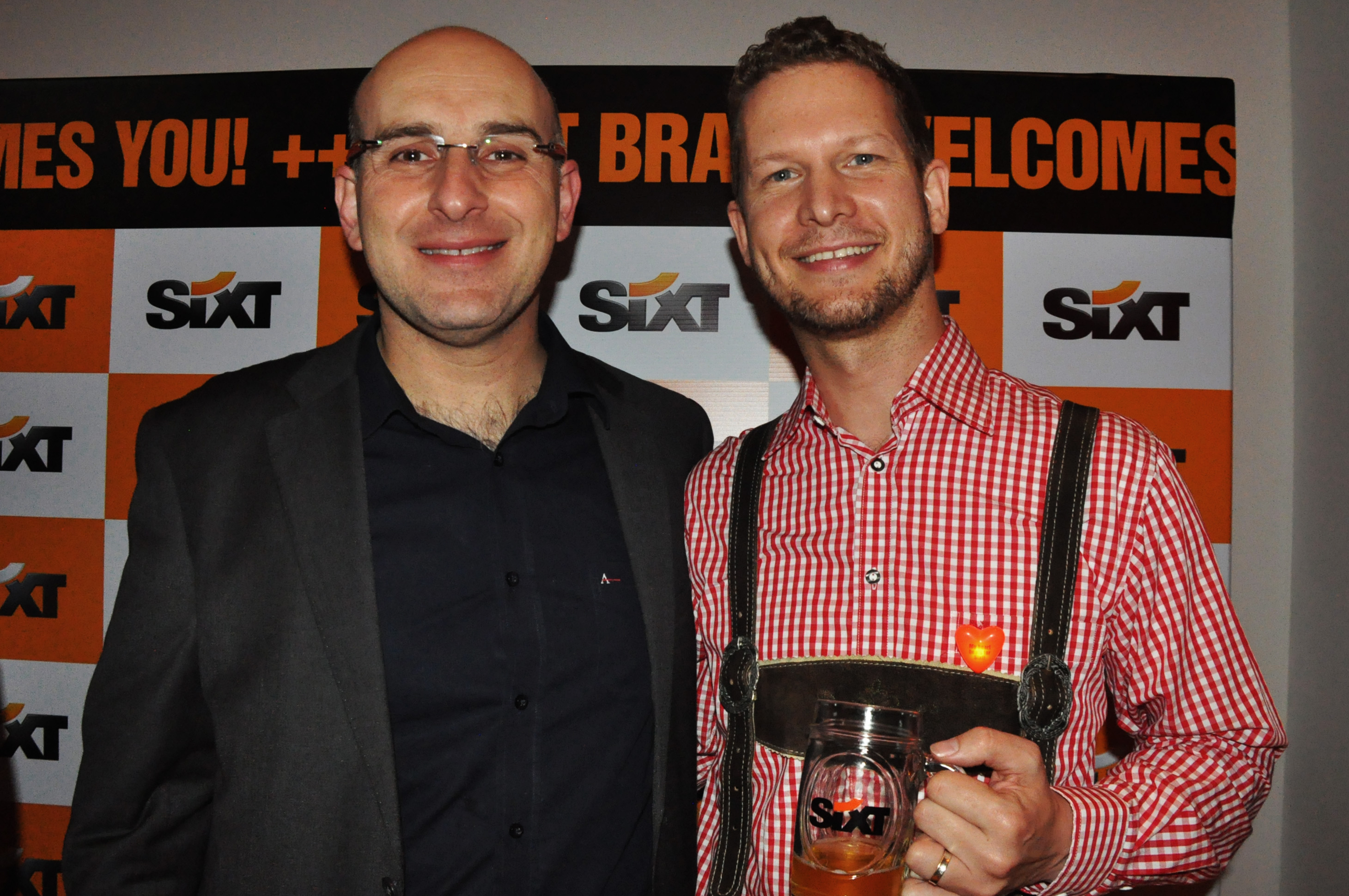 Jamyl Jarrus, da Movida, com Jan König, da Sixt Brazil
