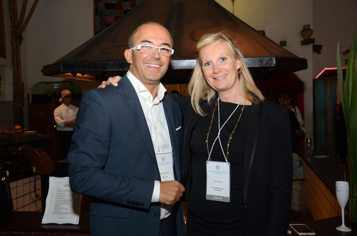 Jerome Revuelta, do Lek2, e Helene Bouyer, do Hotel Barriere Le Fouquet's