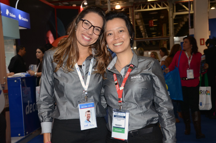 Joyce Rego e Claudia Shishido, da Avianca