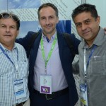 João Macedo, da Felden Tours, Rafael Galán, da Wamos Circuitos, e Marcos Pacheco, da Destinex Turismo