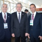João Sabino e Edmar Bull, da Abav, com Abdellatif Achachi, do Marrocos