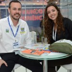 João Taylor, do M&E, com Monique Telles, da Terra Brasilis