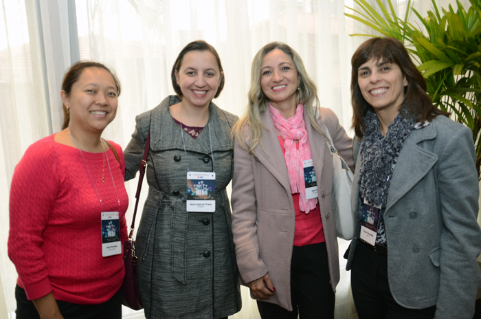 Kelly Kinchoku, do Banco de Tokyo, Ana Luísa do Prado, da Syngenta, Vera Gomes, da Continental Brasil, e Paula Fernandes, da Atento Kelly Kinchoku, do Banco de Tokyo, Ana Luísa do Prado, da Syngenta, Vera Gomes, da Continental Brasil, e Paula Fernandes, da Atento