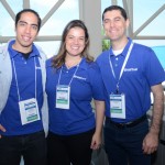 Leonardo Tamagusuku, Priscila Perasolo e André Lima, da Braztoa