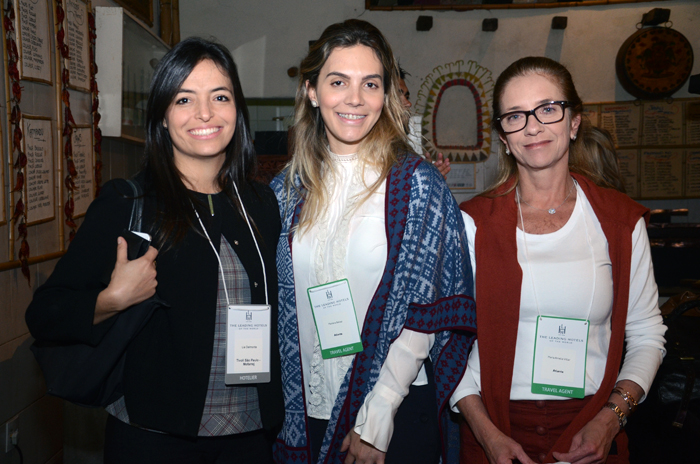 Lia Delmonte, do Tivoli, Mariana Bellissi e Maria Amélia Villar, da Atlanta Turismo