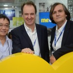 Lucio Yamashitafuji, da Aeromexico, Eduardo Barbosa, da Flot, e Jean-Philippe Perol, da Atout France
