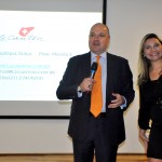 Luis Calle, da Camar, e Lia Coutinho, do Le Canton