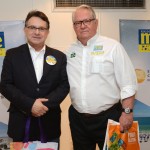 Luis Fernando Moraes, secretário de Turismo de Porto Alegre, com Roy Taylor, do M&E