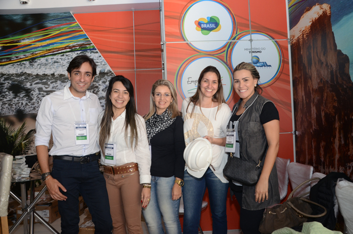 Marcelo Godeiro, Elisabeth Costa, Edna Pinheiro, Carla tavares, do Ocean Palace Beach e Trizana Cavalcanti, da Emprotur