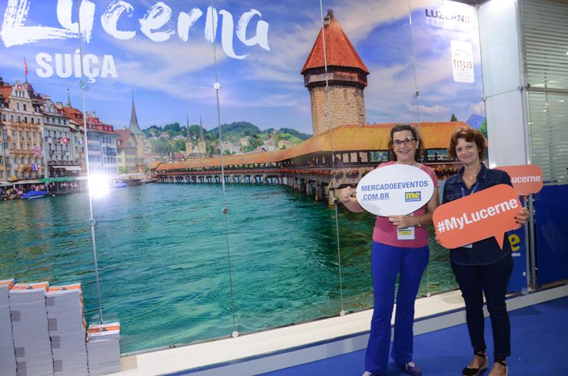 Marcia Poli, da Guga Turismo, e Cleoni Mello, da RM Eventos