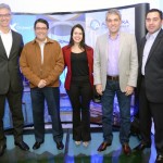 Marco Ferraz, da Clia, Luiz Teixeira, da Delta, Juliana Assumpção e Fernando Santos, da Aviesp, e João Tomaz, da Clia