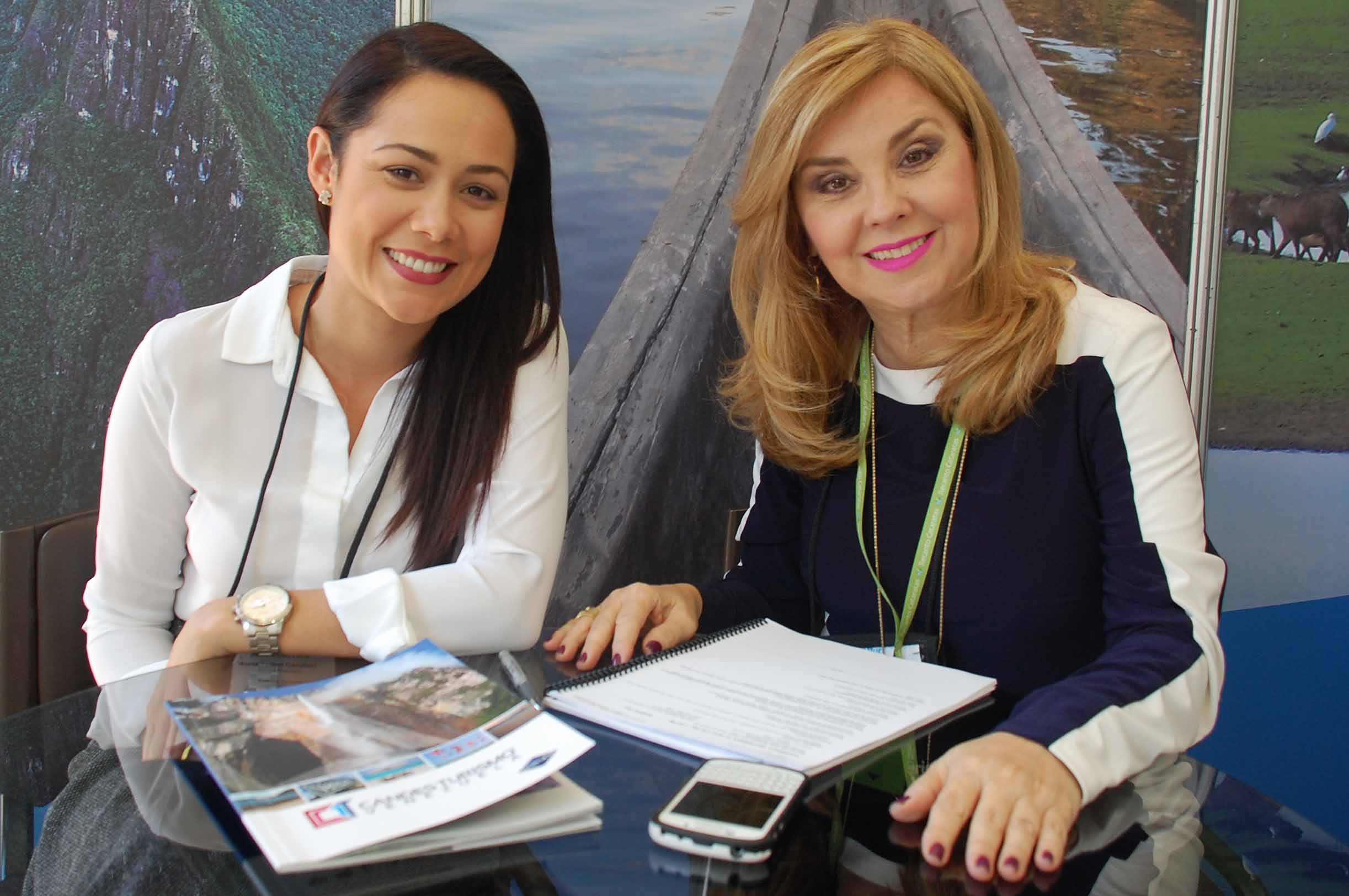 Maria Ysabel Cavalieri e Consuelo Besabés, da Candes Turismo Venezuela