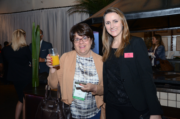 Mariangela calazans, da All World Viagens e Eventos, e Raquel Francesquini, da The Leading Hotels