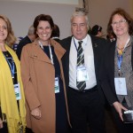 Nea Mariozz, da Setur-RJ, Ana Maria, da Setur-RJ, com Jacó Gimenes e Wanda Pille, da Paraná Turismo