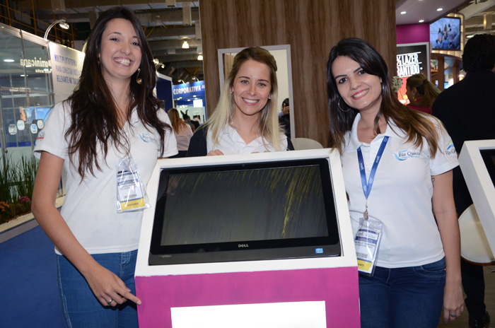 Patricia Lemos, Fernanda Blumer e Milrelle Teixeira, do Rio Quente Resorts