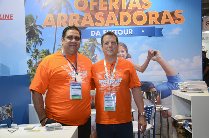Paulo Cesar e Neto Luiz, da Flytour Viagens