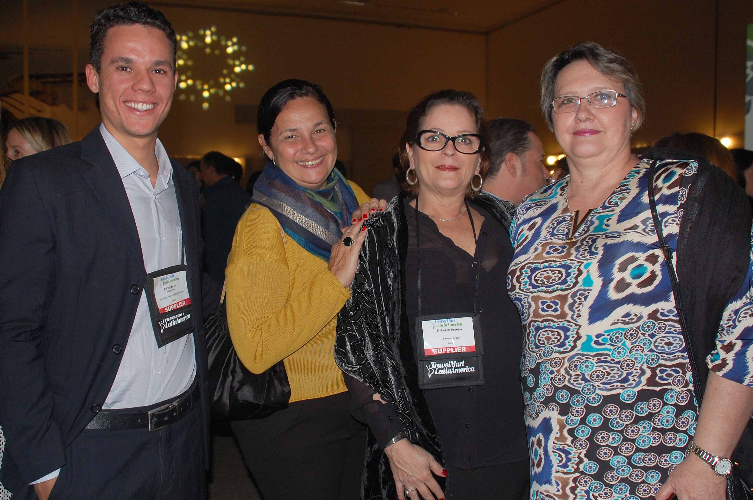 Pedro Micchi e Helida Silva, do Porto Bay, Deborah Pereira, da Passion Brazil e Maria José Portinho, do Manacá Hotel Cataratas