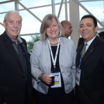 Ian Gillespie, da Avianca, Annette Tauber, da Lufthansa, e Roberto Silva, da Sanchat