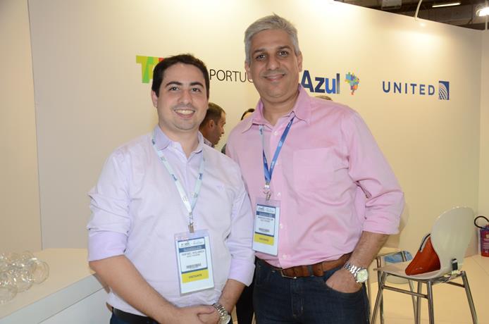 Rafael Holanda, da Azul Viagens, e Marcelo Rolim, da Blue Viagens