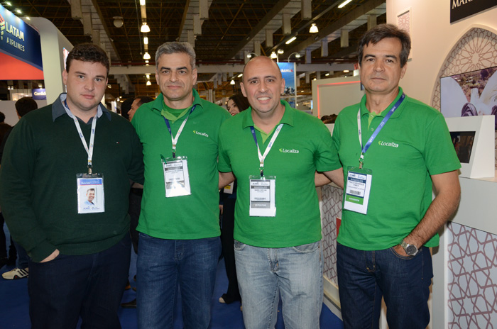 Rafael Melo, Augusto Bezerra, Mark Bryan e Paulo Henrique Pires, da Localiza